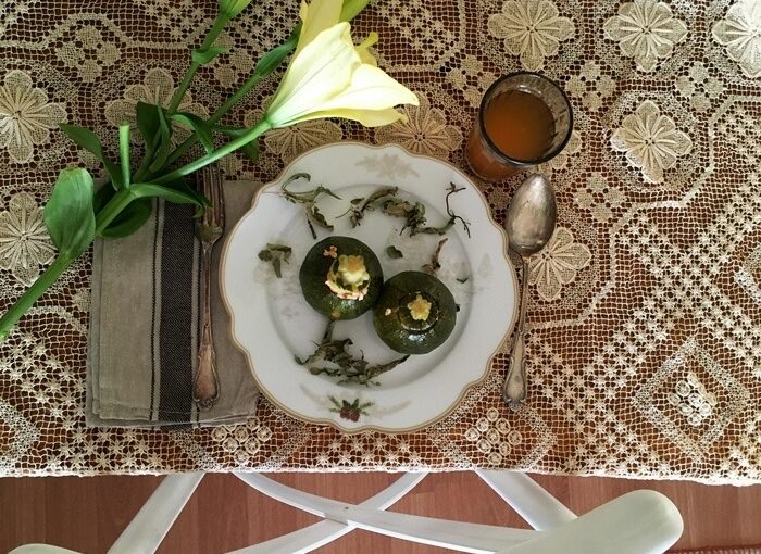 KABAK DOLMASI, EV YAPIMI ICE TEA İLE